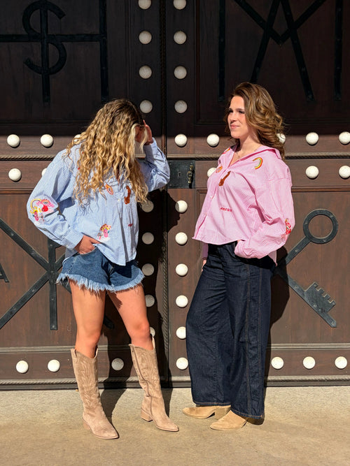 Chemise Bastia bleu Laïa Shop